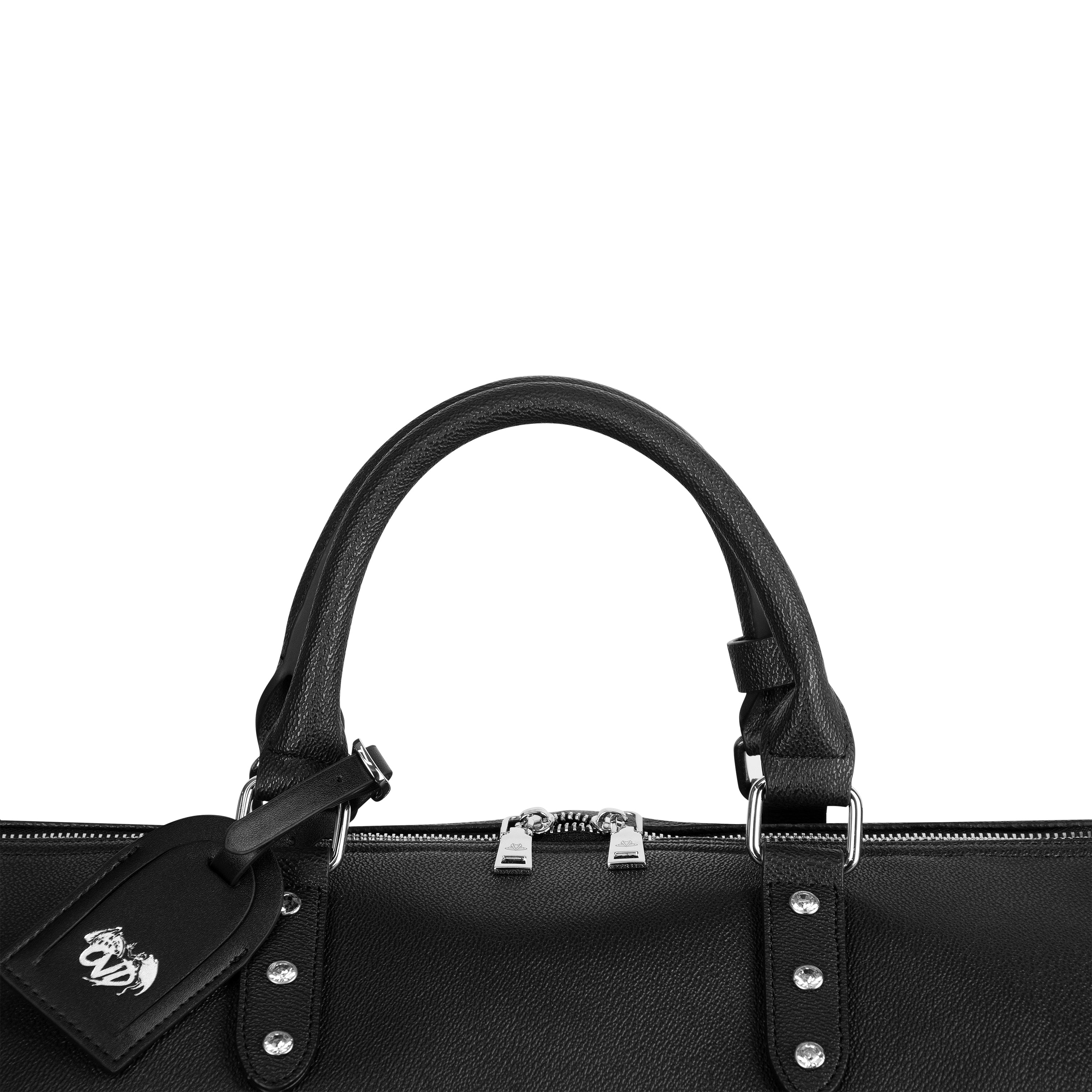 "TRIBAMETAL" LEATHER DUFFLE
