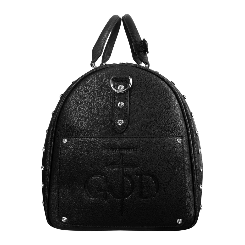 "TRIBAMETAL" LEATHER DUFFLE