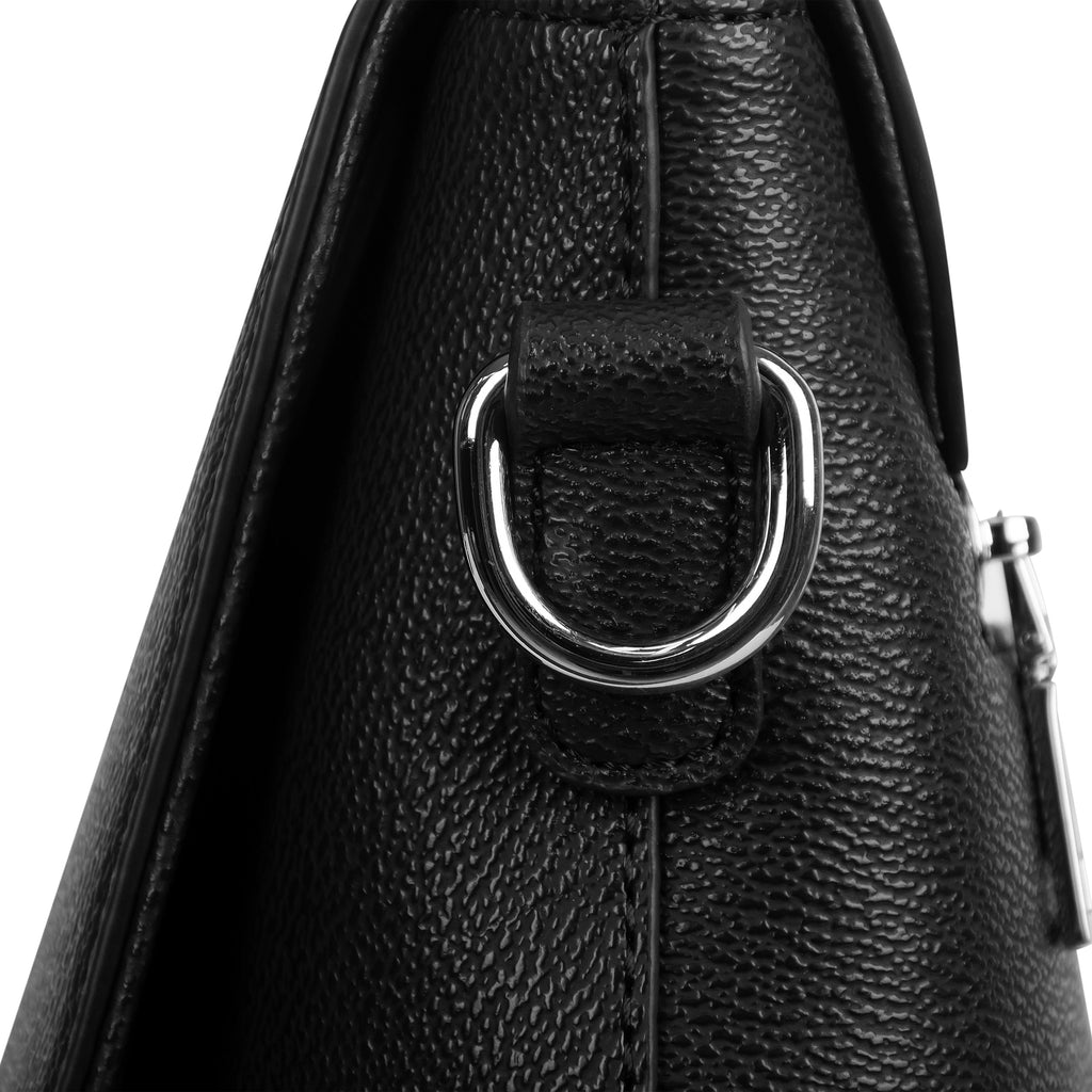 "TRIBAMETAL" LEATHER MESSENGER BAG